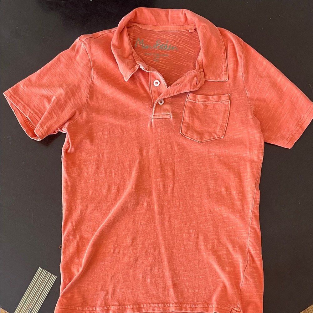 Mini Bowden orange Pocket Polo